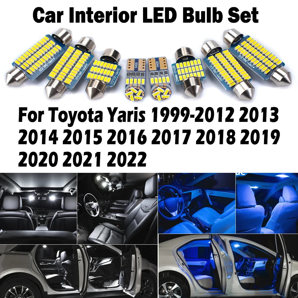 

Автомобильный светодиодный светильник для чтения Canbus для Toyota Yaris 1999-2014 2015 2016 2017 2018 2019 2020 2021 2022 Лампы для номерных знаков