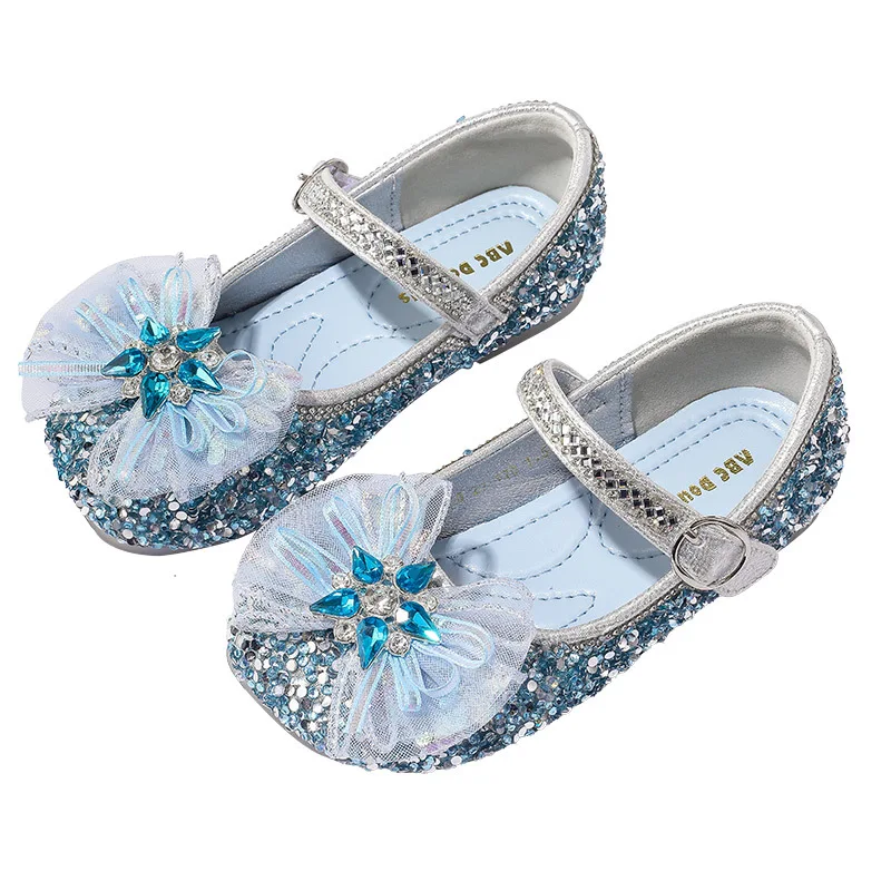 Princess Girls Party Shoes Children Sandals Sequins High Heels Shoes Girls Sandals Peep Toe Spring Summer Kids Shoes