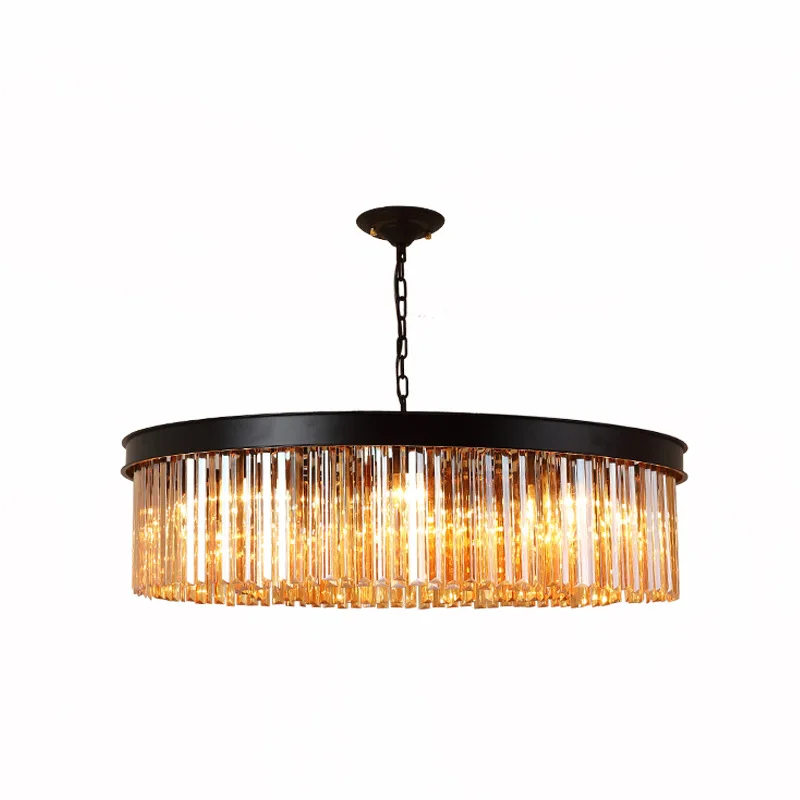 

Living room Dining room Bedroom Round crystal chandelier Atmospheric modern minimalist decorative lamp