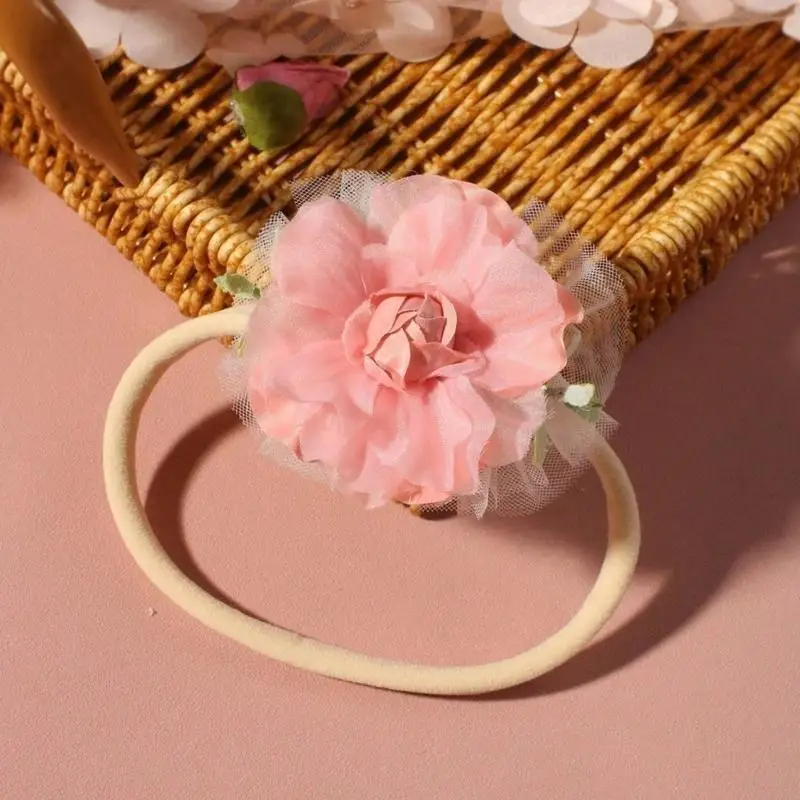 A5YC طقم بدلة رومبير مريحة للأطفال من الدانتيل مع كشكشة رقيقة وعقدة فيونكة لالتقاط صور أنيقة #2