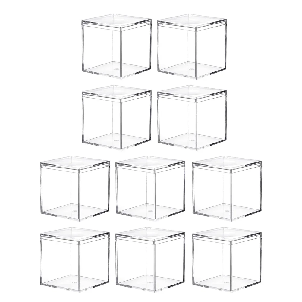 

10 Pcs Storage Box Packing Cookie Containers for Gift Giving Candy Acrylic Boxes