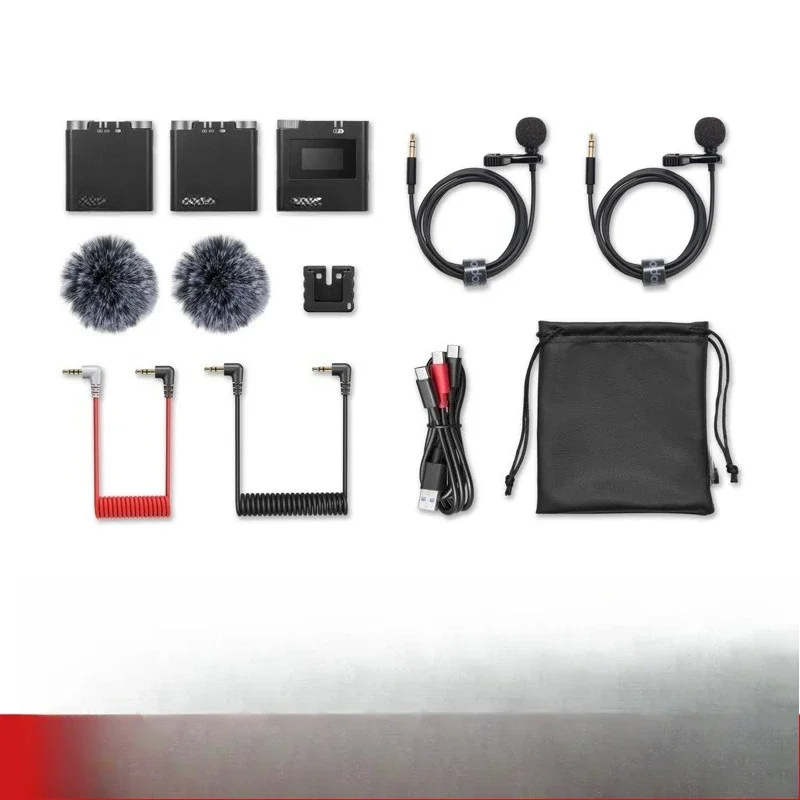 Wireless collar microphone M2 one to two outdoor live broadcast shooting noise reduction internal recording microphone