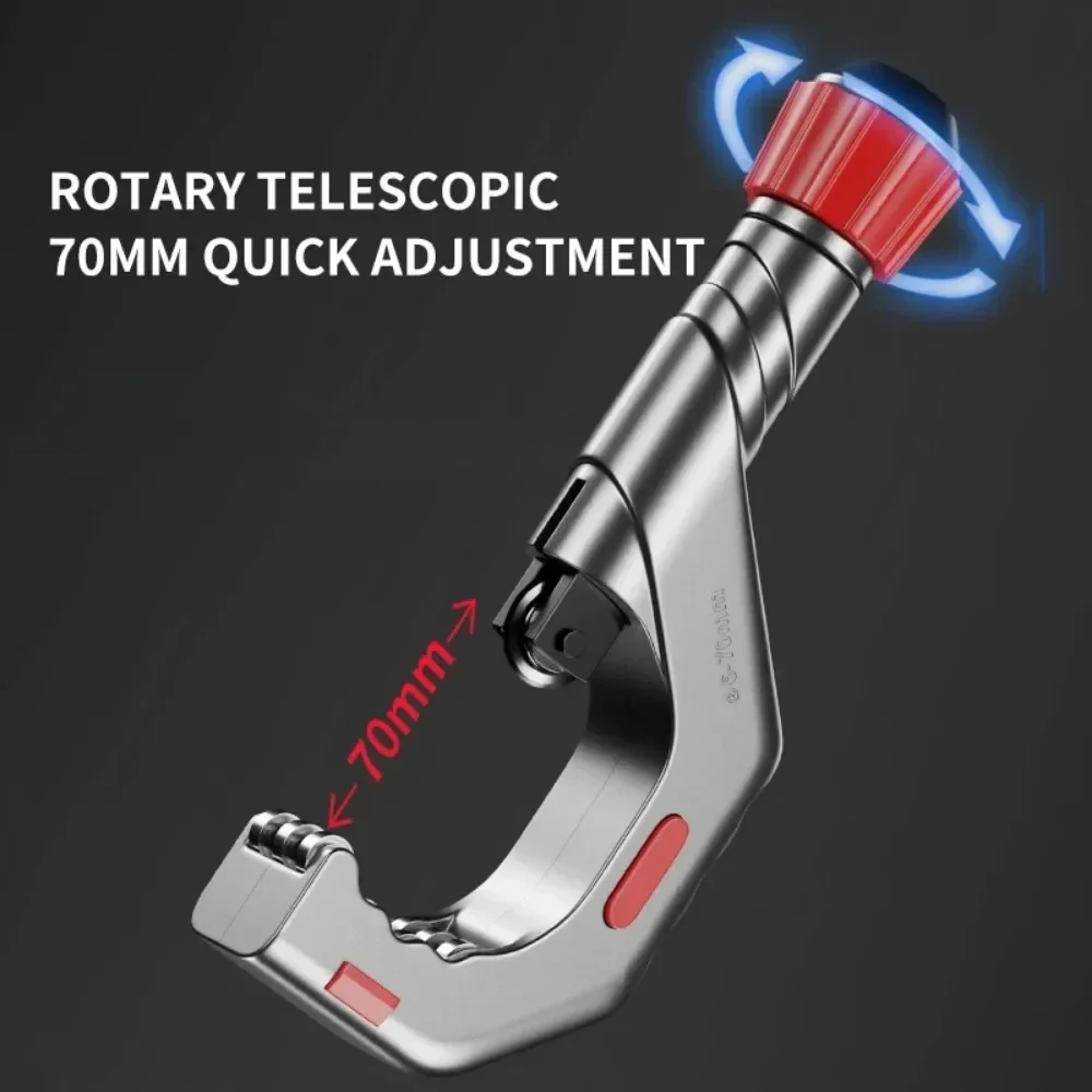 Rohrschneidemaschine aus Aluminiumlegierung Delixi, multifunktionale tragbare Schwermetallrohre, Schneideschere, professionelle Handwerkzeuge