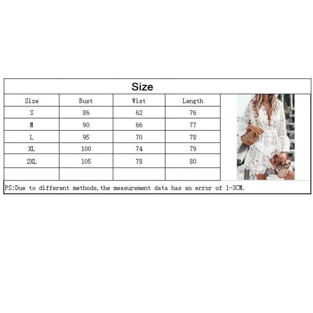 Nuevo Bikini de poliéster para cubrir encaje Floral traje de baño vestido moda blanco negro falda para la playa