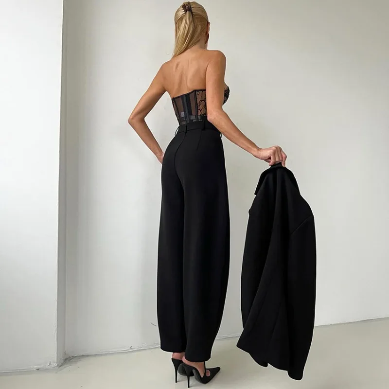 Women 2026 Spring Summer New Hot Selling Fashion Straight Leg Pants Commute Office Elegant Versatile Casual Trendy Chic Top Hit