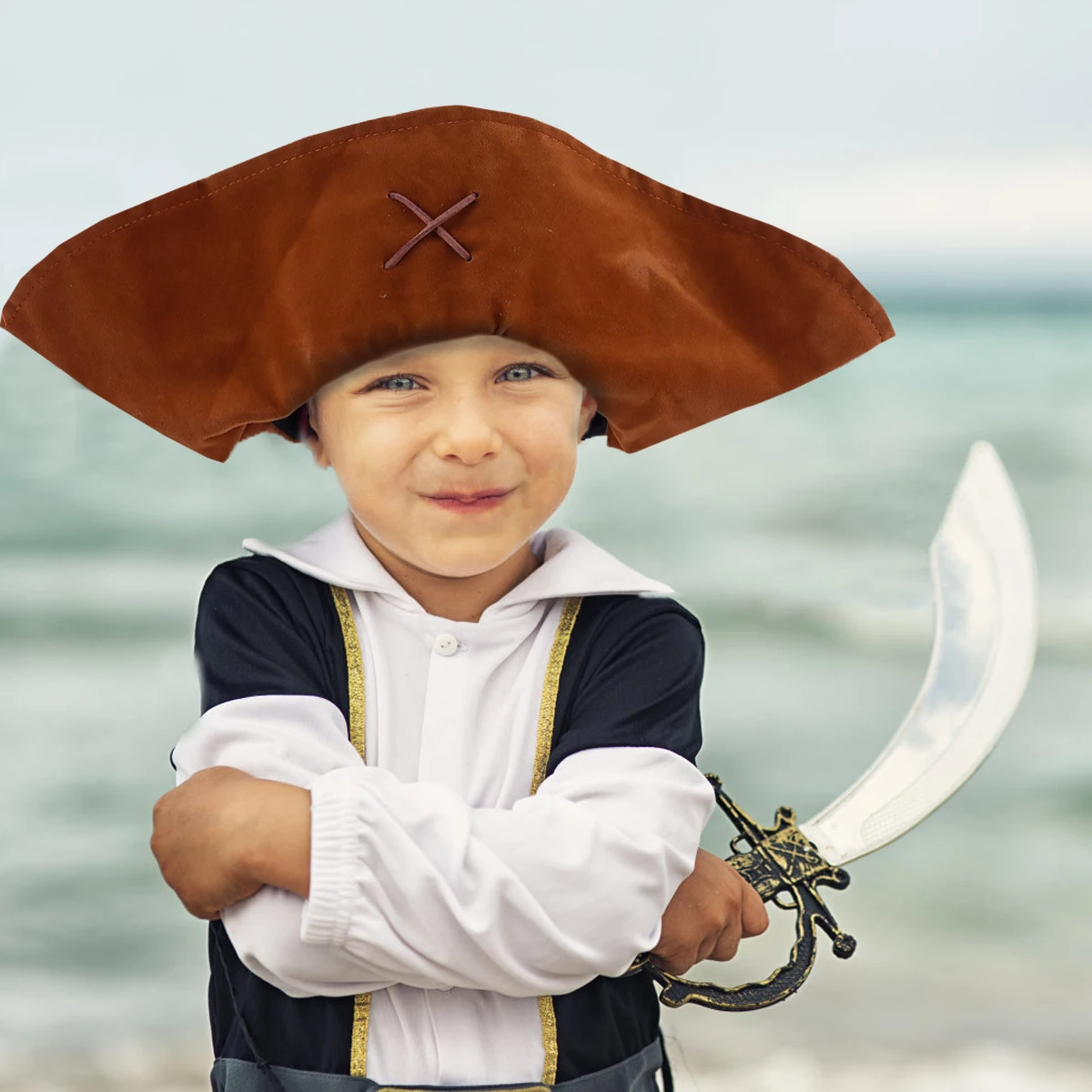 

1pc Party Costume Cosplay Props Cosplay Halloween Pirate Costume Hat Party Pirate Hat OnePCS Durable Safe Fashion
