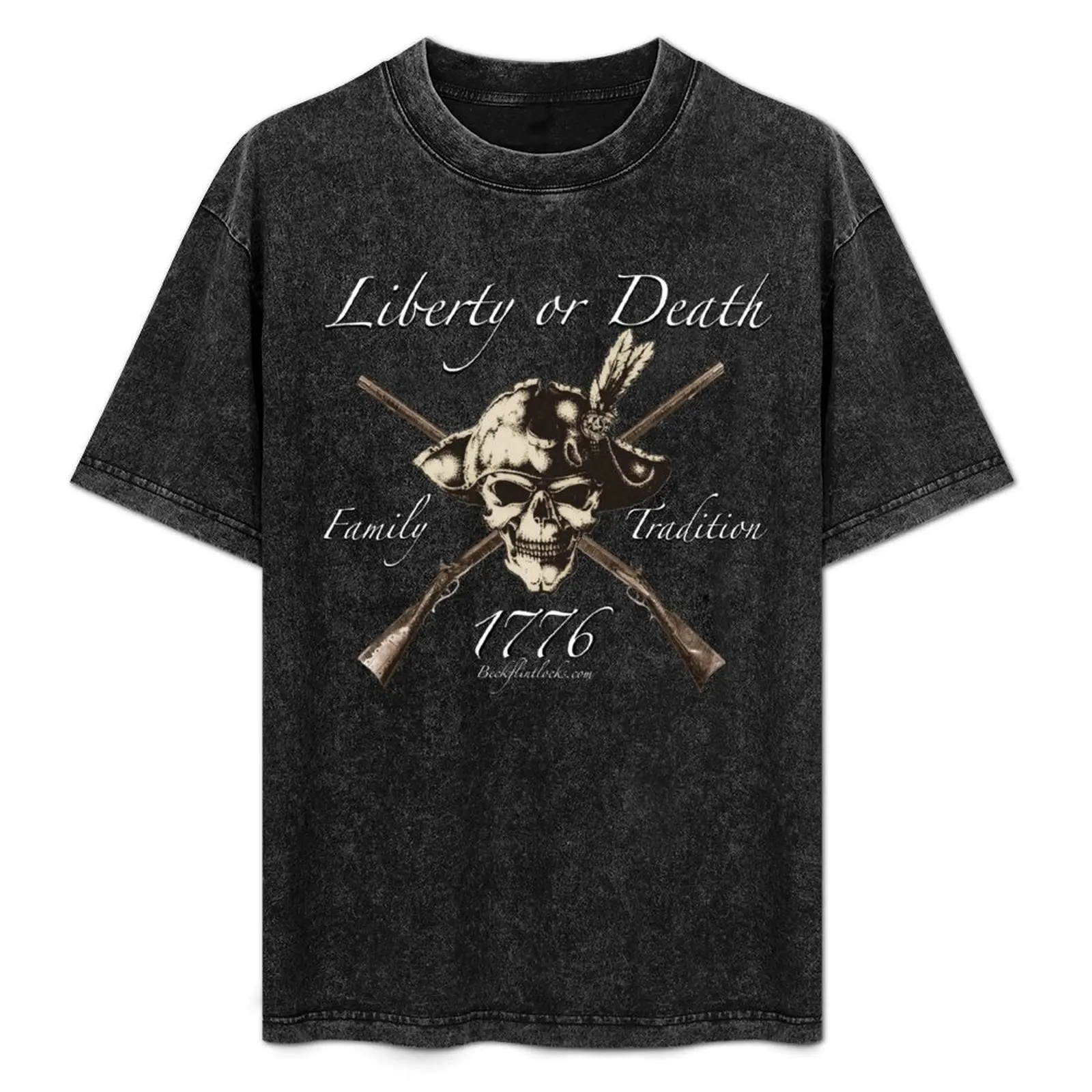 

Liberty or Death Flintlocks T-Shirt Work Wear Simple Tee Shirt