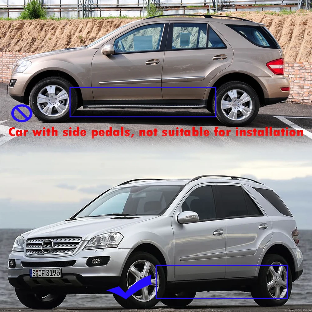 

For Benz ML class W164 Mud flaps ML350 ML500 ML450 ML400 Mudguards fenders Mud flap splash Guard car accessories 2006-2011