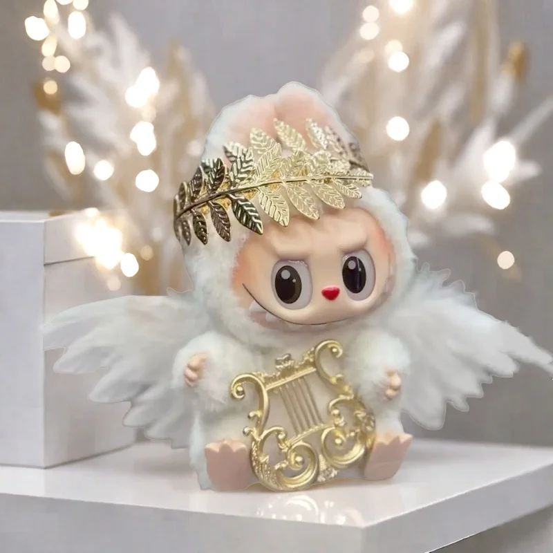 

For 15-17cm Labubu Doll Clothes Angel Wings Accordion Decoration Fashion Clothes Dolls Accessories For Labubu Outfits