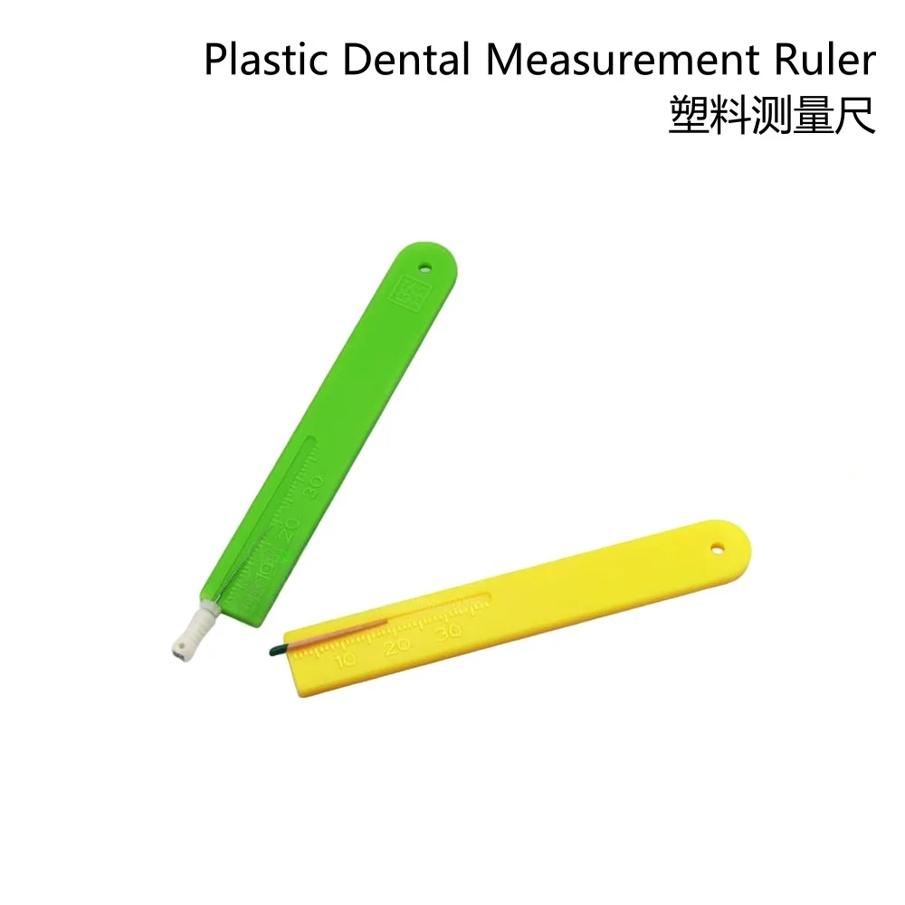 4Colors Dental Plastic Rulers Dentist Endo Measure Scale Endodontic Dental Instruments