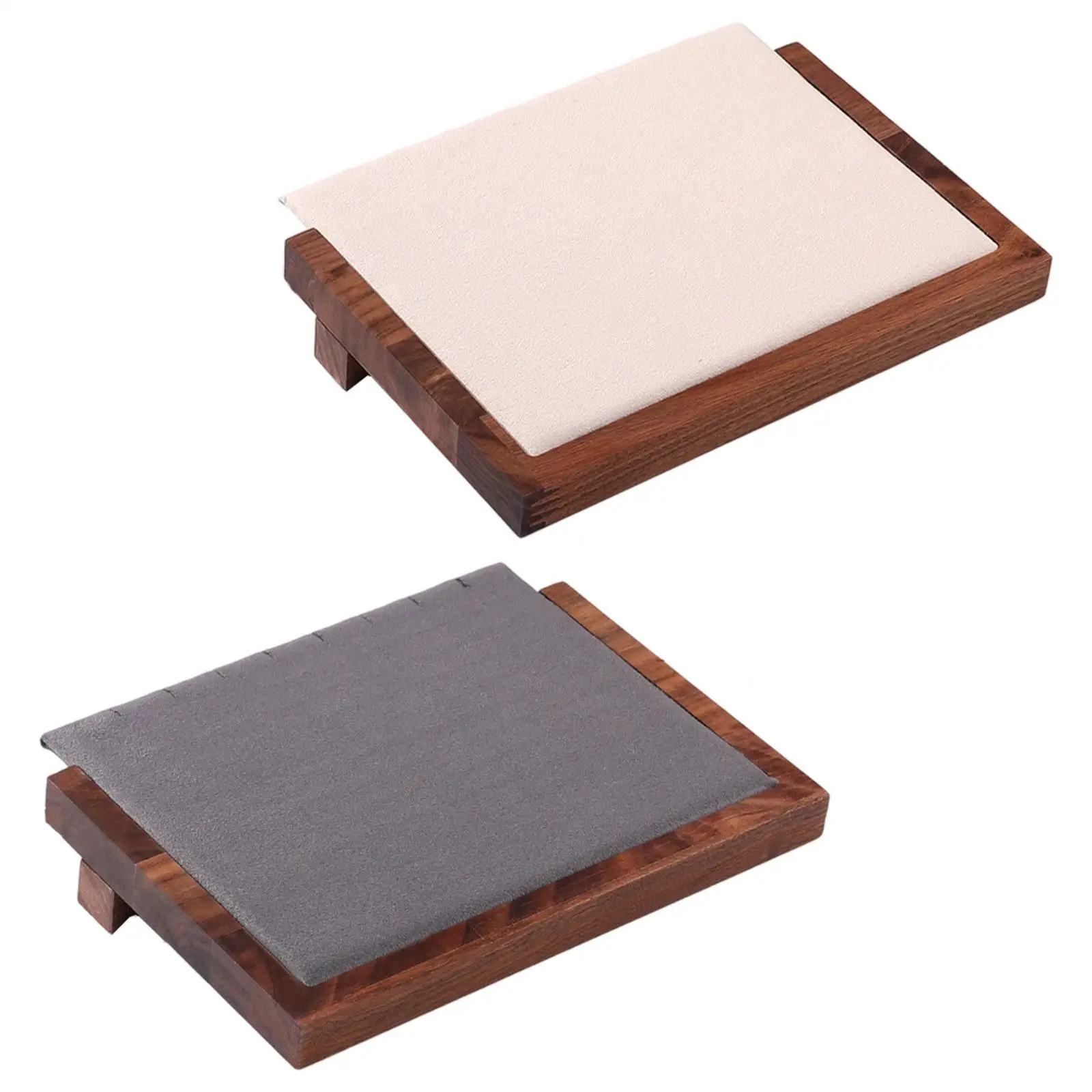 

Подставка для ожерелья Держатель для хранения ожерелий Практичная деревянная подвесная стойка из орехового дерева для настольных розничных магазинов