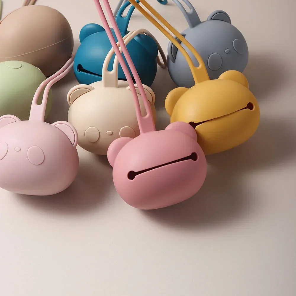 

Sell bear Shape arrival New Hotthick panda Baby Pacifier Case Holder Silicone Nipple Cover for infant