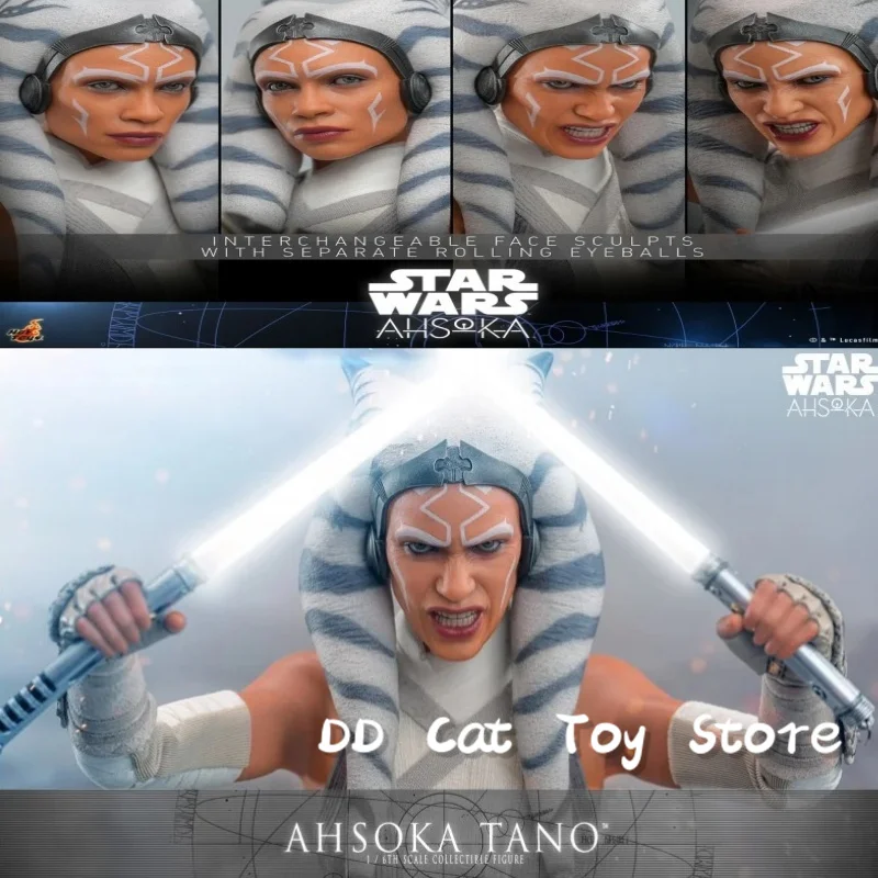 

In Stock Genuine HT Hottoys Tms118 1/6 Star Wars jedi Clone Wars Ahsokatano Ahsoka Tano Full Set 12'' Action Figure Model Toy