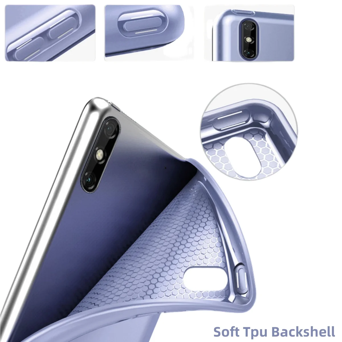 غطاء ذكي لهاتف هواوي MatePad Air Pro T10S SE 11 11.5 10.8 10.4 بوصة حافظة Funda Stand Pu جلد مع غلاف خلفي ناعم من مادة البولي يوريثان