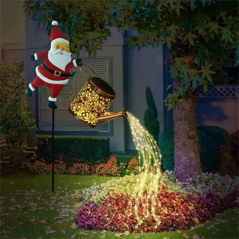 Solar Powered Christmas Solar Light Waterproof LED Light Santa Claus Light Decorative Design Weather Resistant