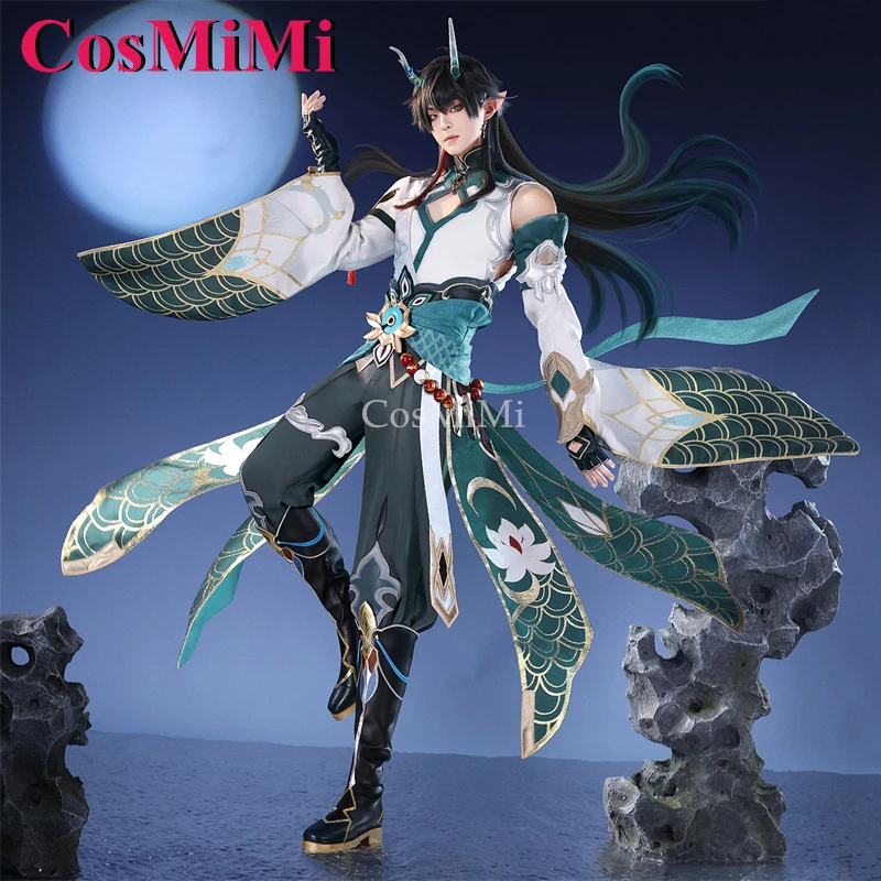 CosMiMi Dan Heng Cosplay Game Honkai: Star Rail Costume Lunar Drinker Handsome Ancient Style Outfit Carnival Role Play Clothing