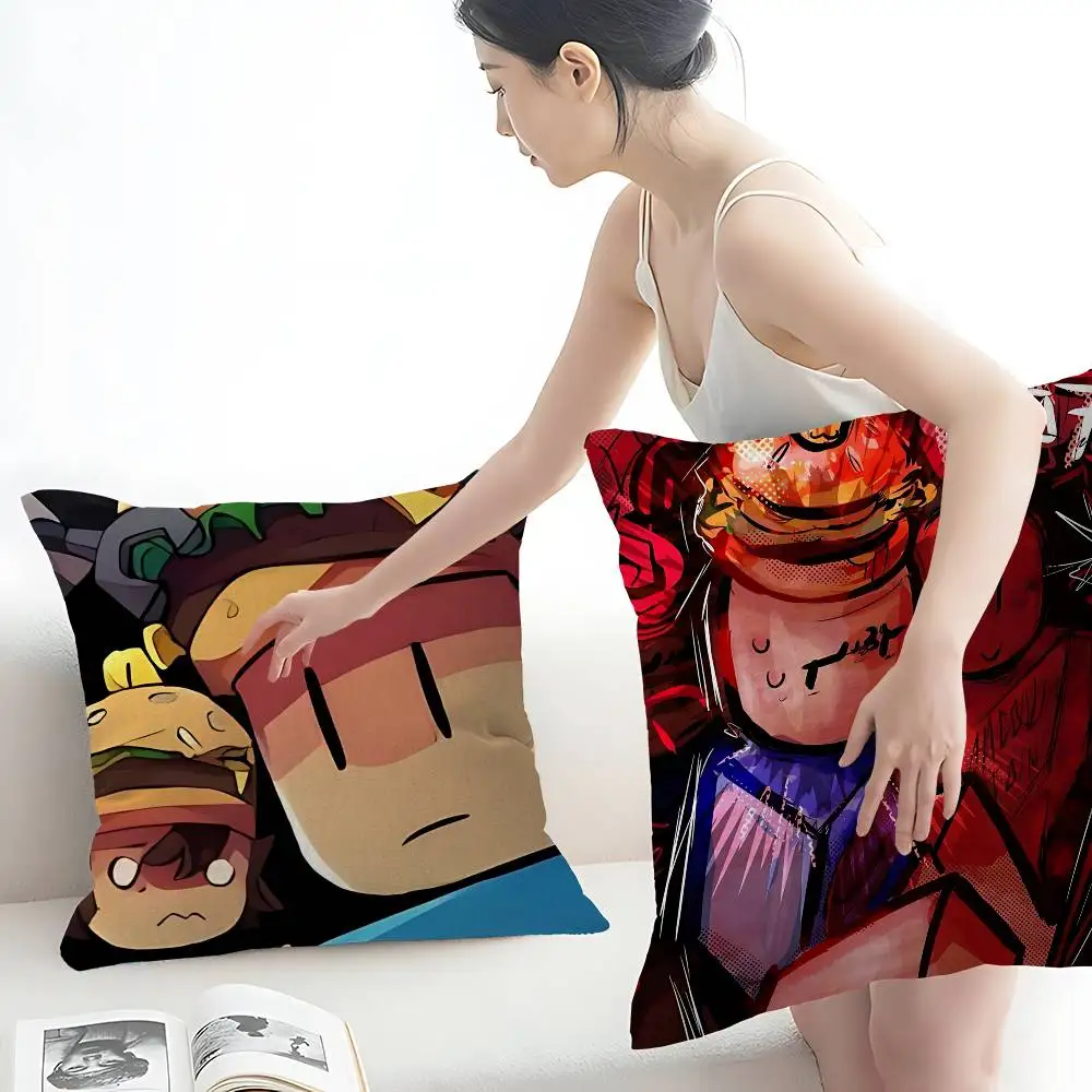 007n7 x C00lKidd Game Office Cushion Pillowcase Car Cushion Cover45X45CM Lumbar Pillowcase Sofa Pillowcover