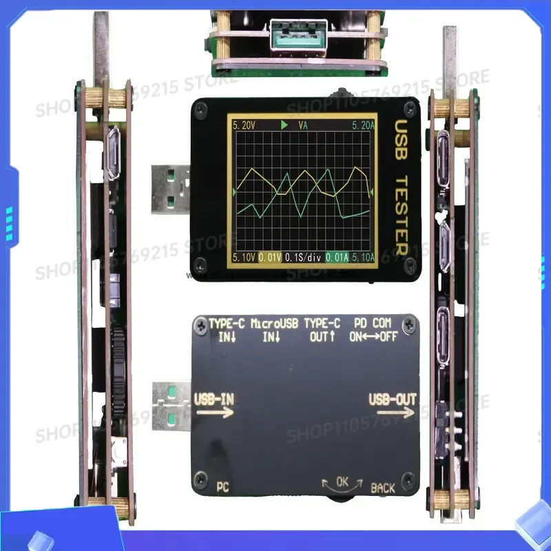 for KYK88 Fast Charging Protocol Detector QC PD Deception USB Current Voltage Offline Recording Power Meter