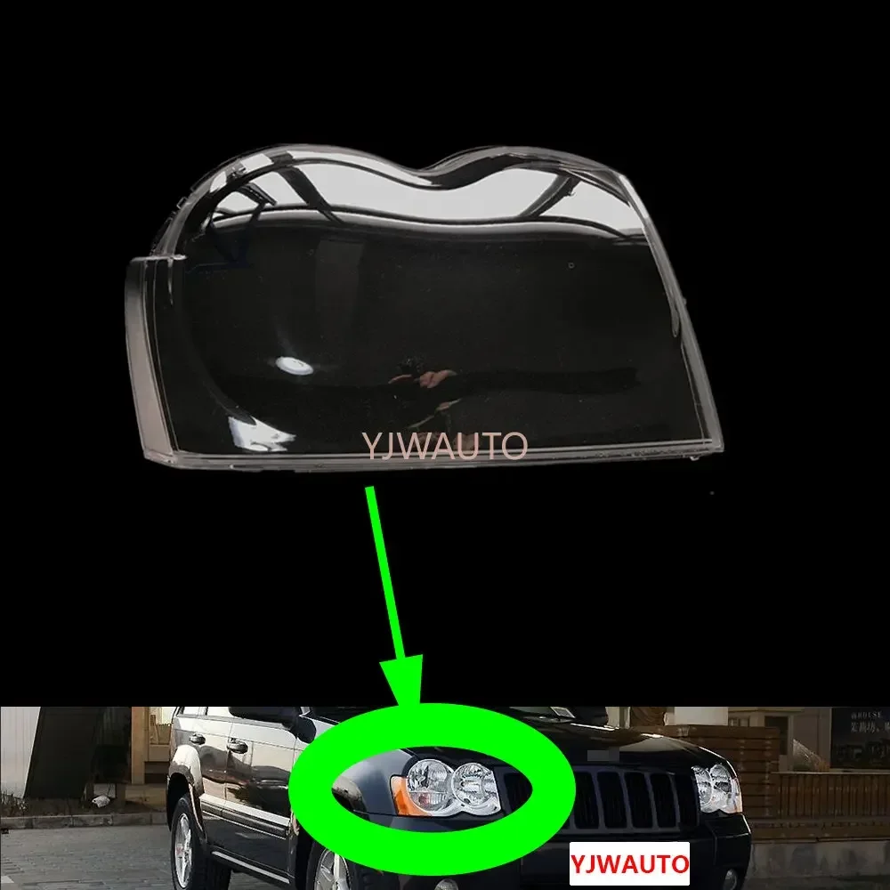 

For Jeep Grand Cherokee 2007 2008 2009 2010 Headlight Cover Car Headlamp Lens Glass Replacement Front Lampshade Auto Shell