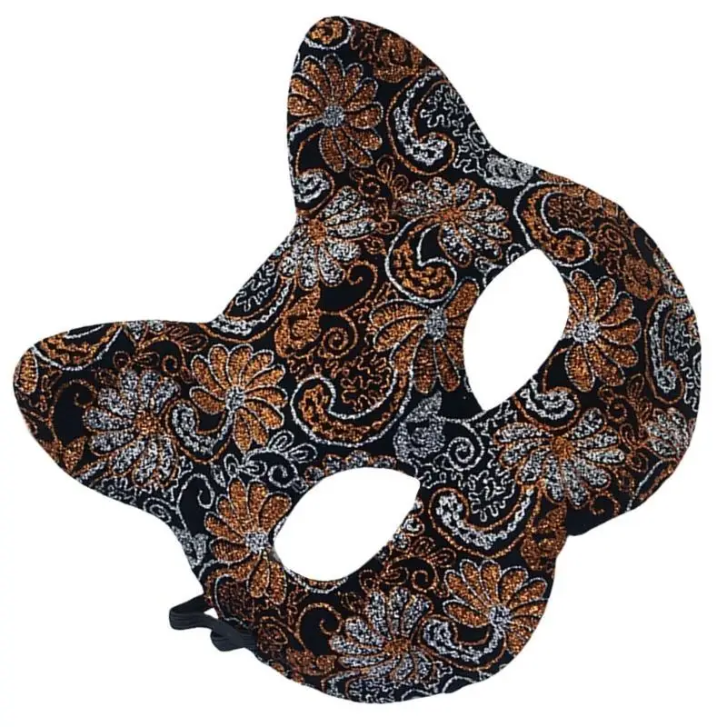 39BB Koty twarz maska ​​Halloween maska ​​dla zwierząt maskarada maska ​​maska ​​na Halloween Akcesoria dla mężczyzn kobiety