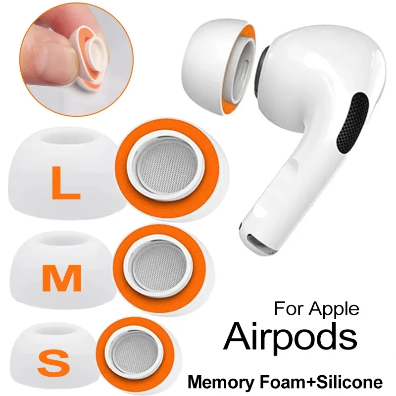 Memory Foam Replacement Eartips For Apple AirPods Pro 2 1 Sponge Earpads Cap For Air Pods Pro 1th 2th Gen Ear Cover Accessorise