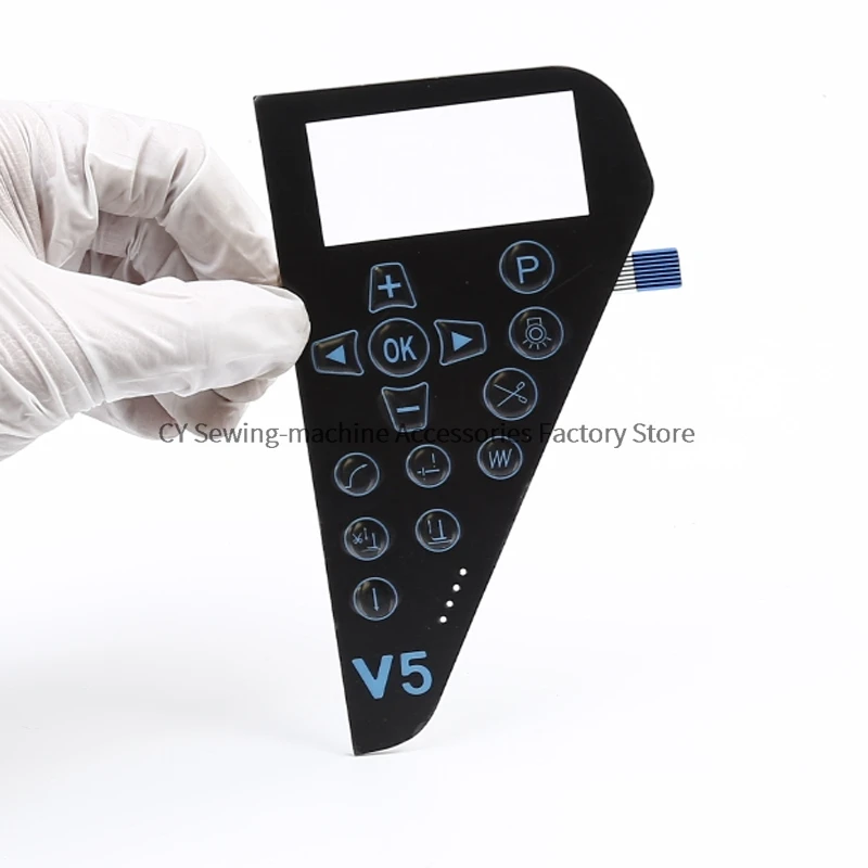 1PCS New Operation Panel Board Sticker Membrane Film Keypad Button Switch Paper for V5 Industrial Sewing Machine