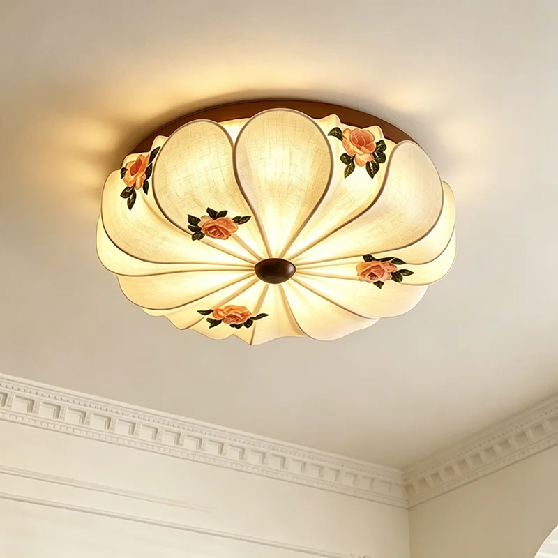 Wabi Sabi Flower Shaped Flush Mount Ceiling Light Living Room Bedroom Hallway Cafe Restaurant Home Decor Ceiling Lamp Home Decor