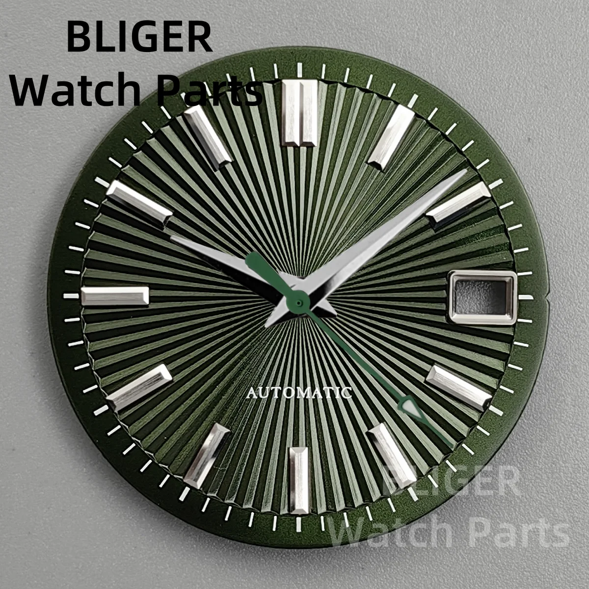 BLIGER NH35 NH36 For 29mm Folding Fan Pattern Watch Dial Sky Blue Olive Green Cocktail Red Face Watch Modified Accessories Parts