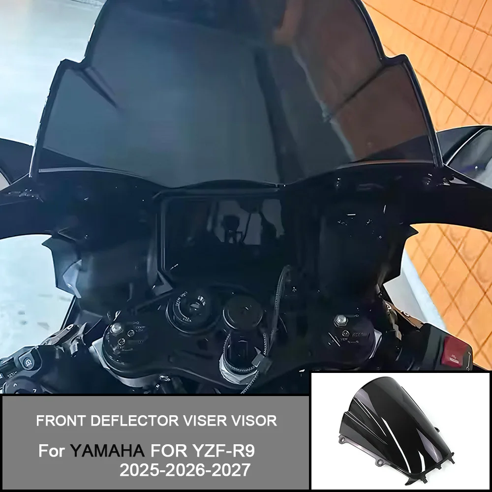 Front Deflector Viser Visor FOR YAMAHA YZF-R9 YZF R9 2025-2026-2027 Motorcycle Windscreen Double Bubble Windshield Wind Screen