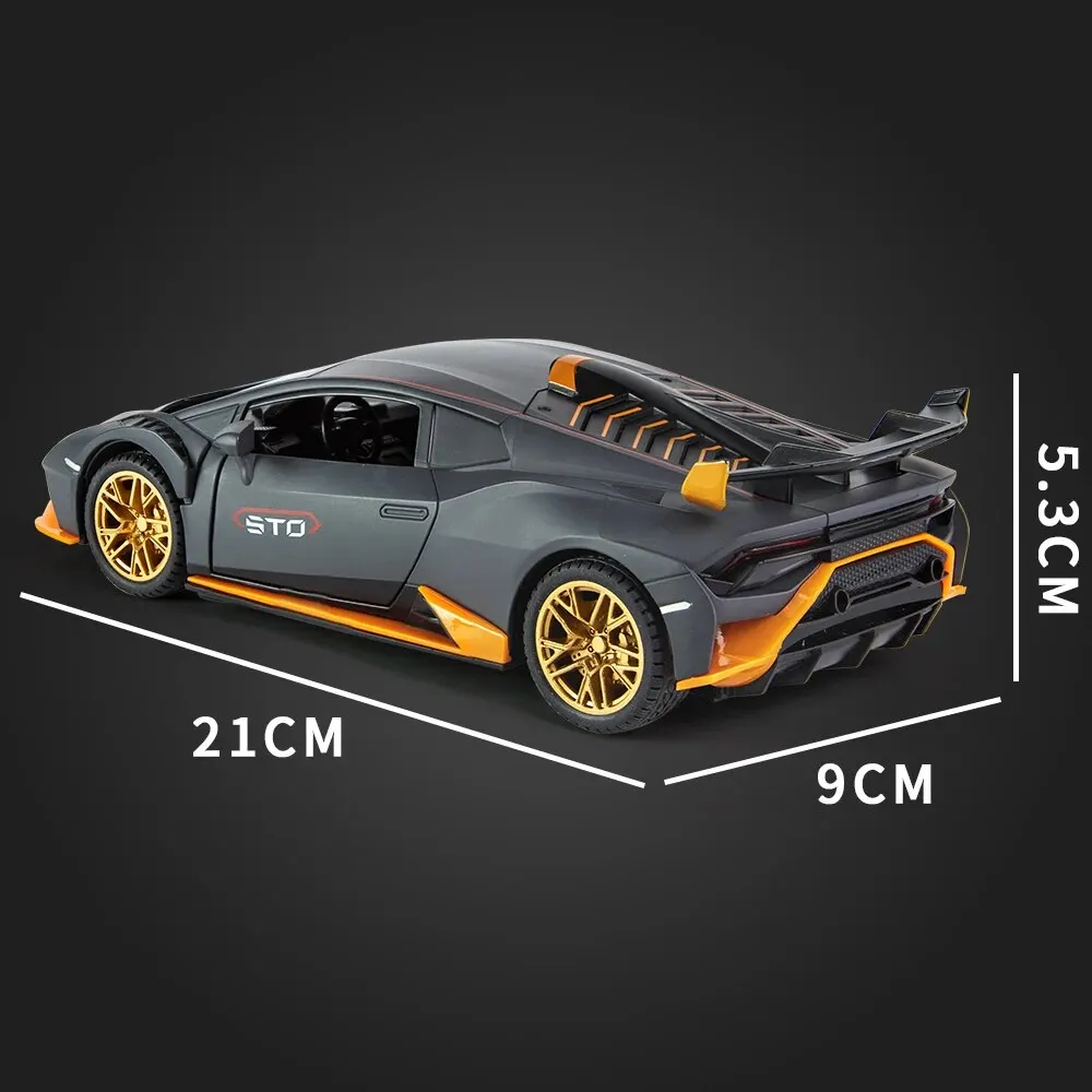 1:24 Scale Lamborghini STO Alloy Model Car - Ultimate Supercar Replica for Collectors - Precise Detailing, High-End Craftsmanshi