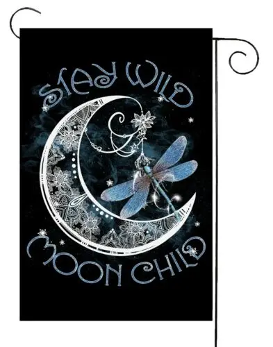 

Детский Садовый флаг Stay Wild Moon ~ двусторонний * качественный