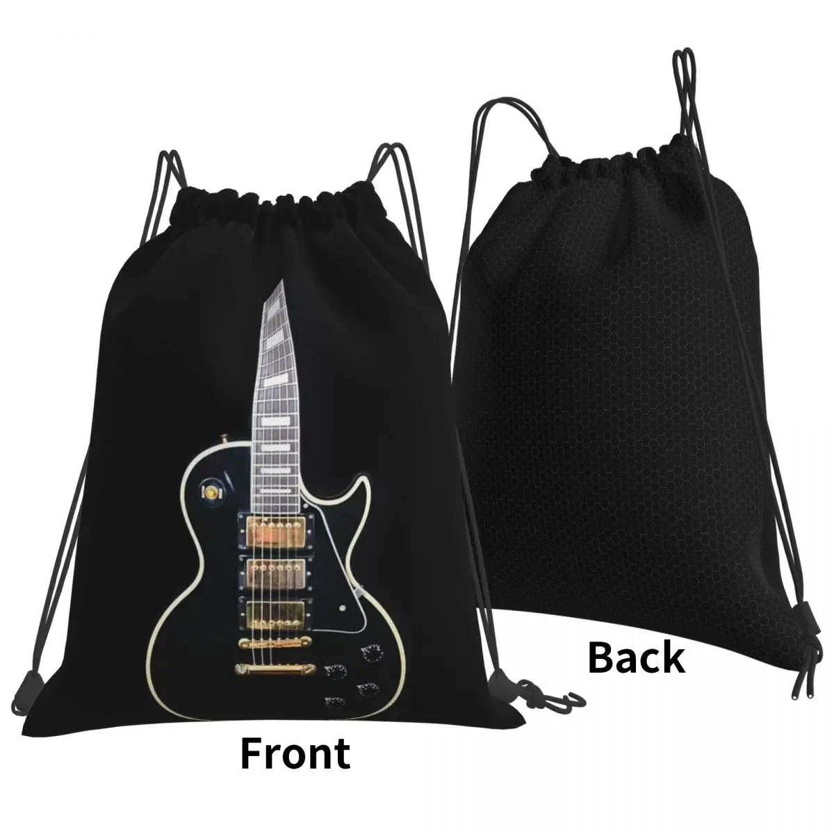 1995 Gibson Custom Shop 1958 Les Paul Backpacks Casual Drawstring Bags Sports Bag Book Bags for Man Woman School