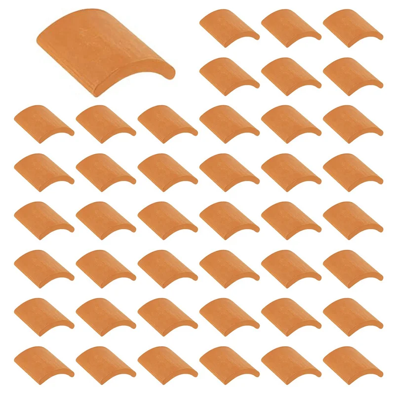 

WOWFU-800 Pcs Roof Tiles Model Building Set Red Miniature Tiles For DIY Landscape Kitchen Garden Decoration