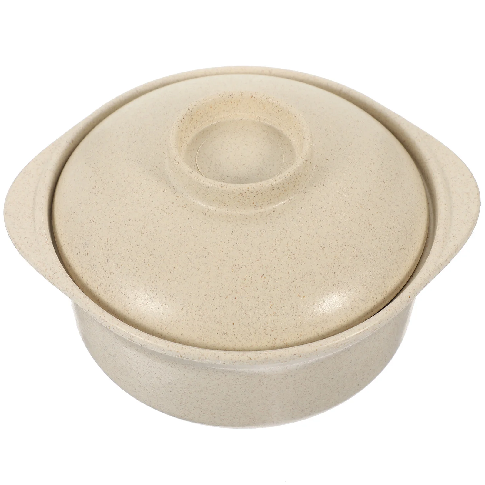 

Kids With Lid Double Handle Insulated Anti-Scald Smooth Household Soup Rice Food Bowl Kitchen Storage Bowl