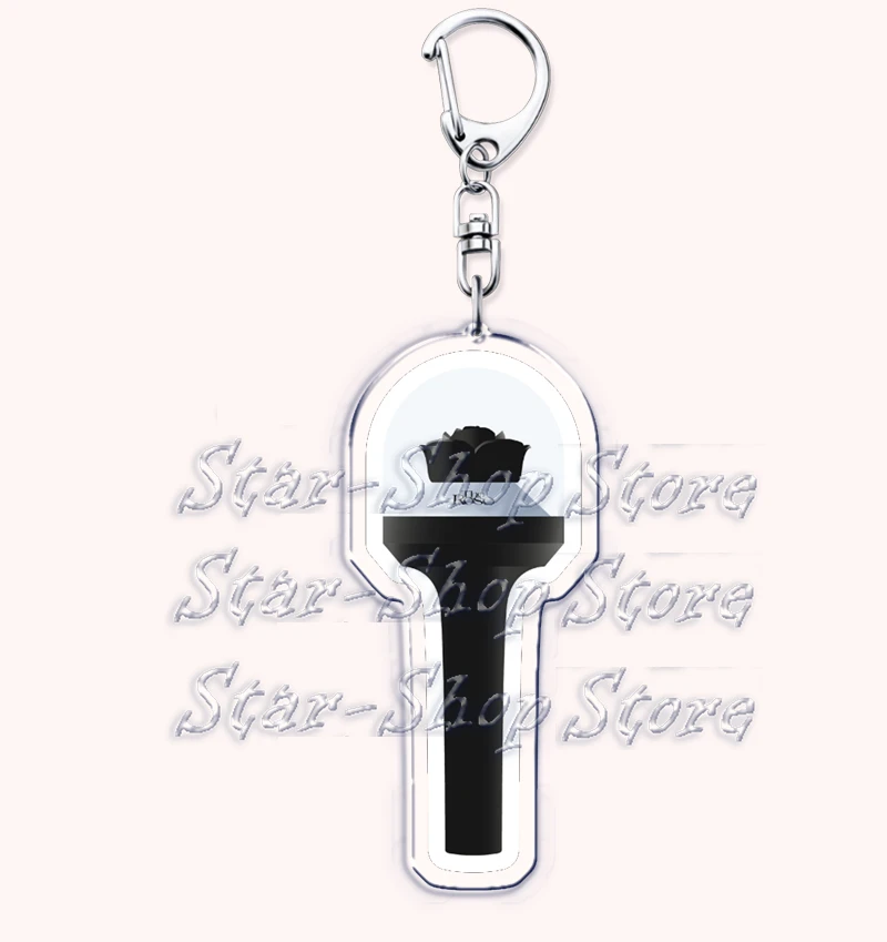 HOT Korean Band Kpop Lightsticks Keychains Ring for Accessories Bag Simple Music Light Stick Key Chain Jewelry Fans Lovers Gifts