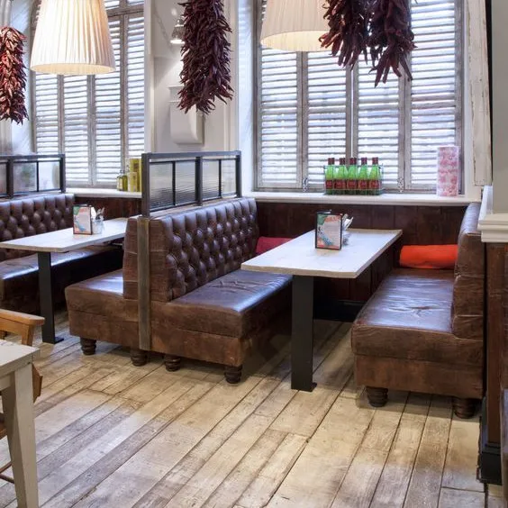 

Designed fast food restaurant Commercial furniture Cafe Restaurant Sofa seat Pavilion