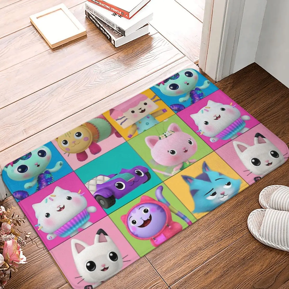 Gabby's Dollhouse Non-slip Doormat Kitchen MatGabbys Dollhouse Gabby Cats Balcony Carpet Welcome Rug Home Decor