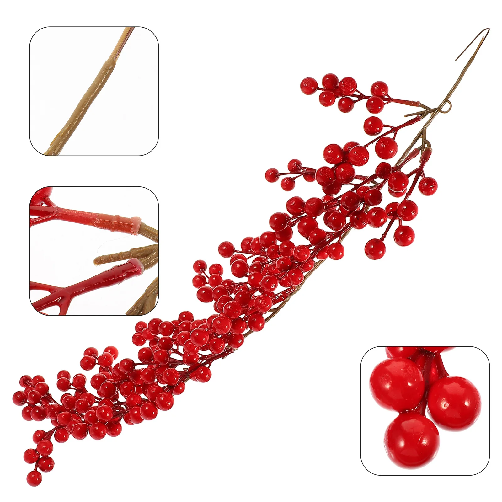 

Artificial Berry Sticks Christmas Decorations For Wreaths Garlands Trees Holiday Home Decoration Simulation Berries Cone