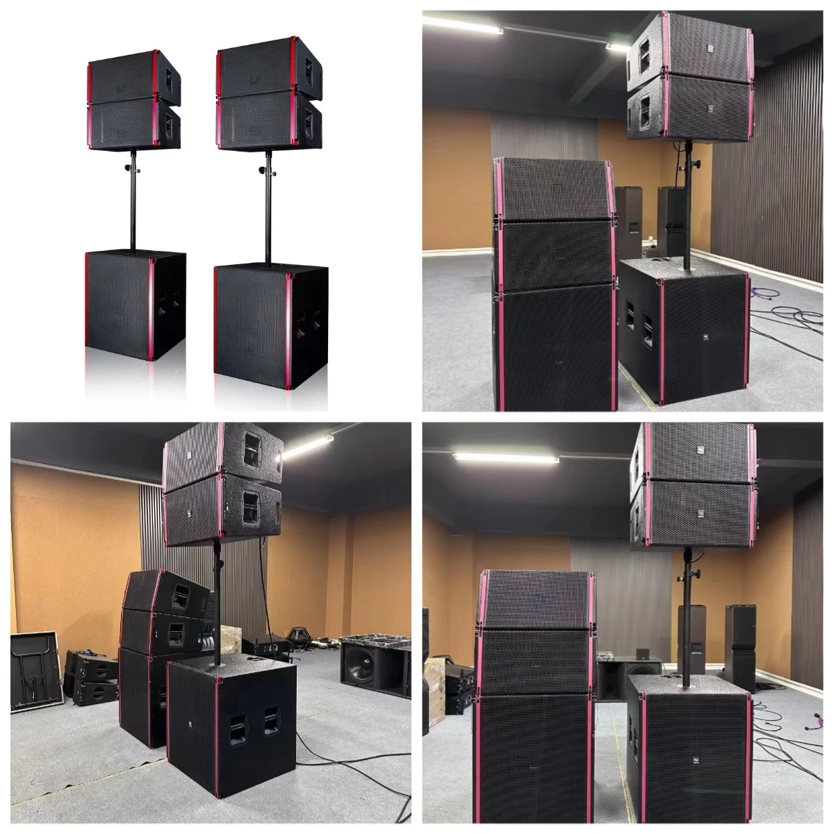 2026 New ST8 Professional 12 Inch Active Line Array Speaker Outdoor Speakers Audio Sound Equipment Wood Speaker
