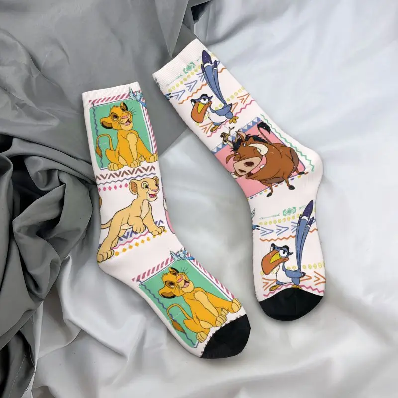 

Носки для мужчин и женщин на заказ The Lion King, унисекс, забавные носки в стиле аниме с 3D принтом