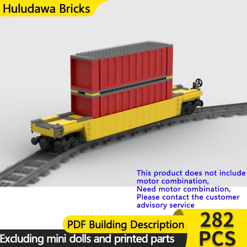 

City Car Model MOC Building Bricks Railway Well-Wagon Train Wagon Modular Technology Children Holiday Gifts Assemble Toys Suit