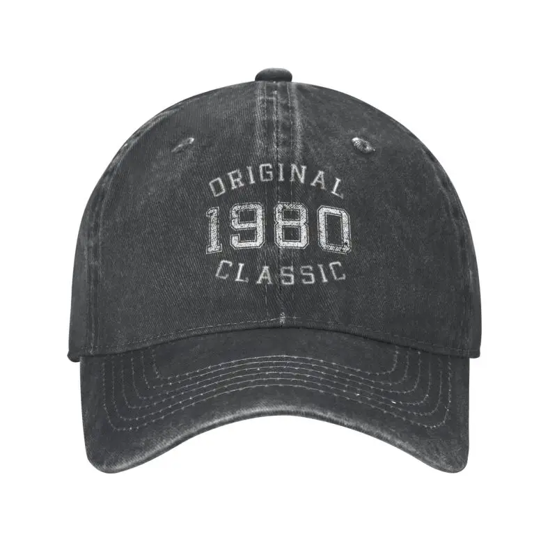 

Custom Cotton Original Classic Born In 1980 Birthday Gift Vintage Baseball Cap for Men Women Breathable Dad Hat Streetwear