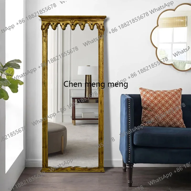 Home furnishing old floor, full-body mirror home furnishing, bedroom cloakroom dressing, fitting mirror