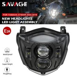 E24 Motorcycle Headlight For YAMAHA XT660R 2004-2016 XT 660 XT660 R High Low Beam DRL IP67 Front LED Light Headlamp Assembly