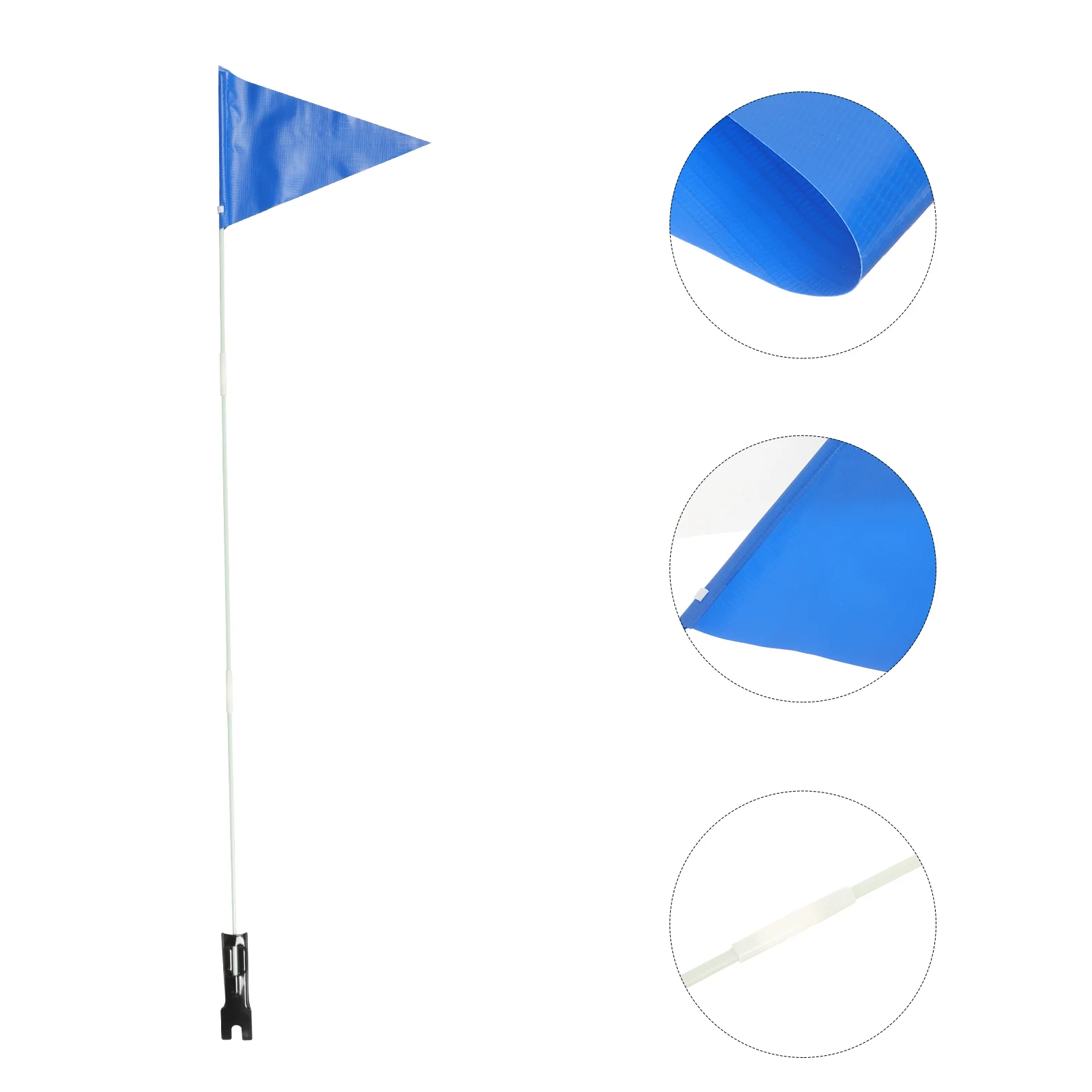 Reflective Flagpole with Custom Signs Bicycles Safety Water Proof Tail Triangular Polyester Child