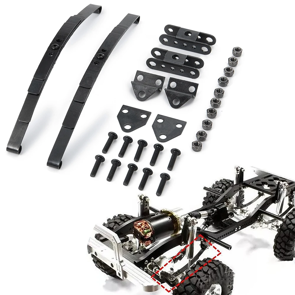 RC Car Leaf Spring Suspension Bar Steel Bar for 1:10 RC Rock Crawler D90 Axial SCX10 F350
