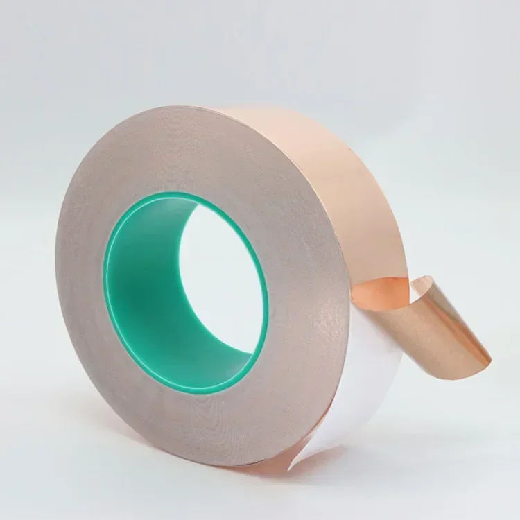 Double sided conductive copper foil stickers/copper strips (high temperature, radiation protection, electromagnetic shielding)