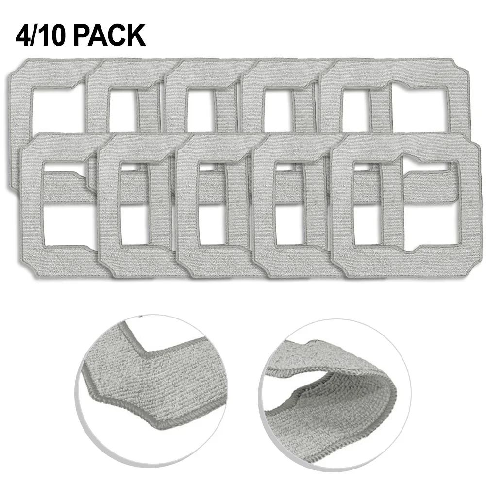 4/10 Pcs W-CC02-0012 Mopping Pads Compatible For Ecovacs Winbots Mini Vacuum Cleaner Mopping Pads, Accessories, And Mop Cloths