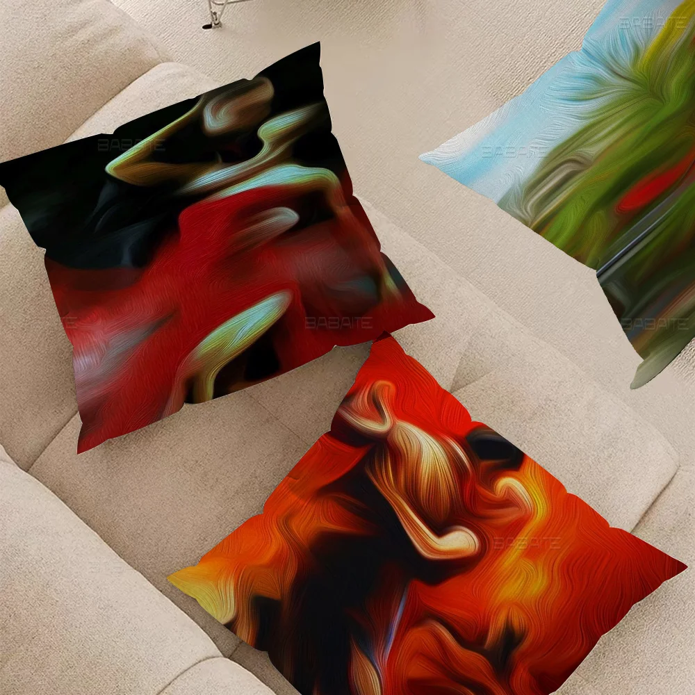 Abstract Art Paint Cushion Cover Decorative Pillow Sofa Home Decor Case Pillow Cases