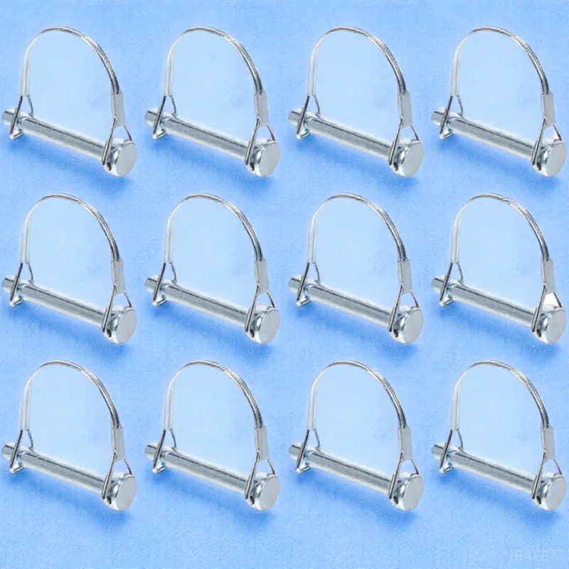 

12 шт., предохранительный штифт, фиксирующий штифт вала, сверхмощный быстроразъемный штифт для прицепа, газонной фермы, прицепа